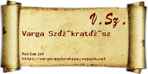 Varga Szókratész névjegykártya